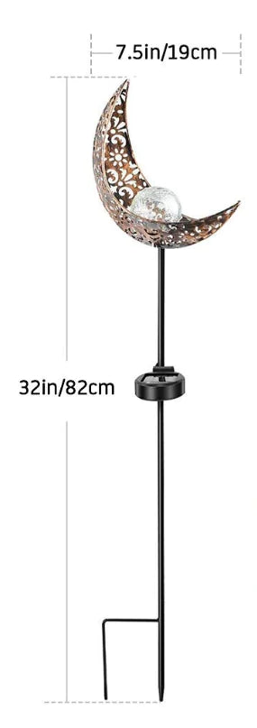 🌙 AuroraGlow™ Solcellsdriven Halvmånelampa – Evigt ljus under stjärnorna