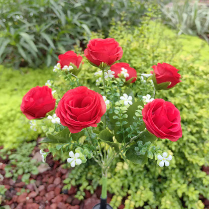 🌹 AuroraGlow™ Solcellsdriven Roslampa – Kärlekens eviga ljus