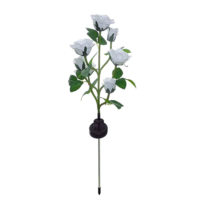 🌸 AuroraGlow™ Solcellsdrivet Blomsterljus – Ljus, liv och minne