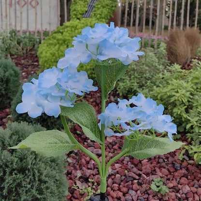 🌸 AuroraGlow™ Solcellsdriven Hortensia lampa