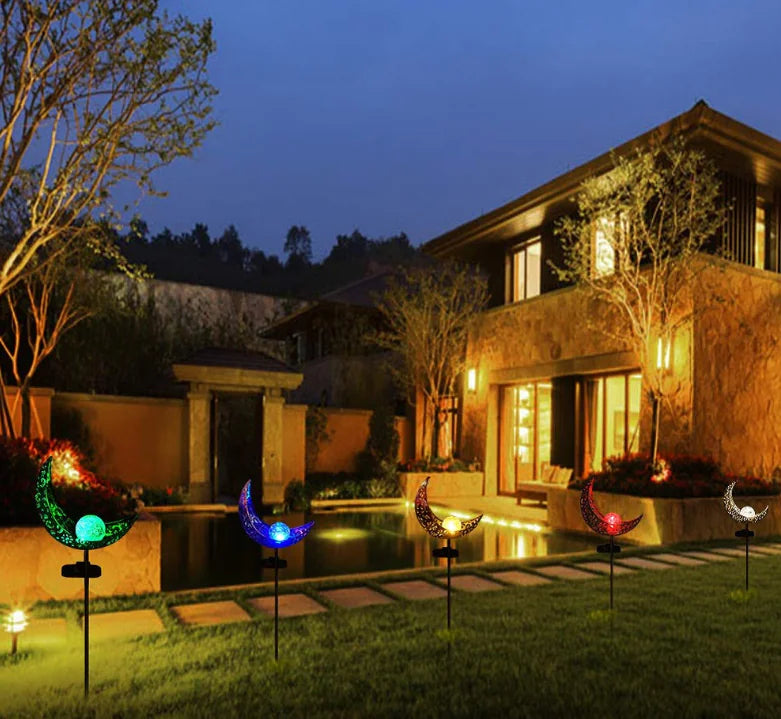 🌙 AuroraGlow™ Solcellsdriven Halvmånelampa – Evigt ljus under stjärnorna