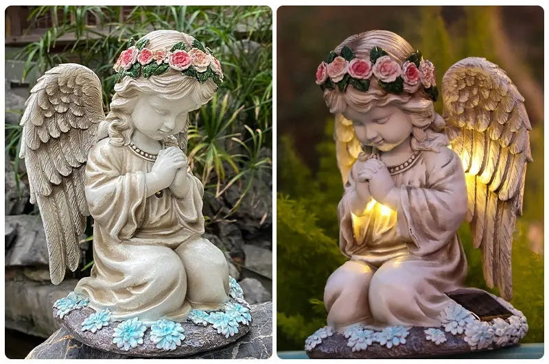 👼 AuroraGlow™ Solcellsdriven Bönerängel