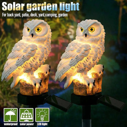 🦉 AuroraGlow™ Solcellsdriven Ugglelampa