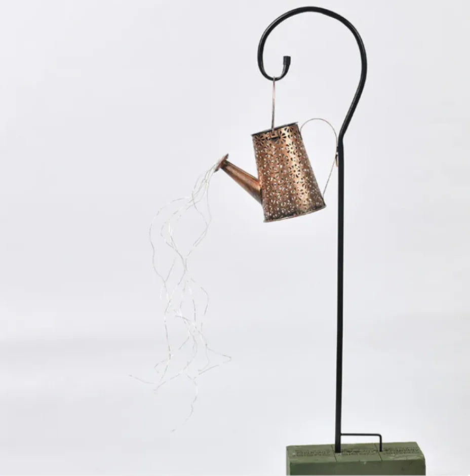 AuroraGlow™ Solcellsdriven Vattenkanna med Ljus