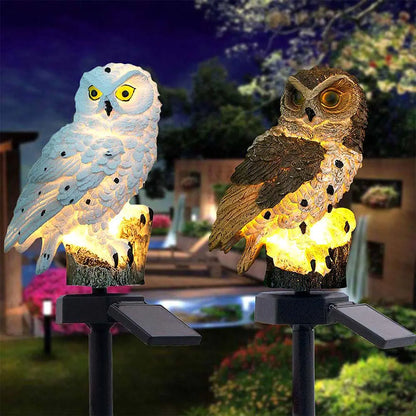 🦉 AuroraGlow™ Solcellsdriven Ugglelampa